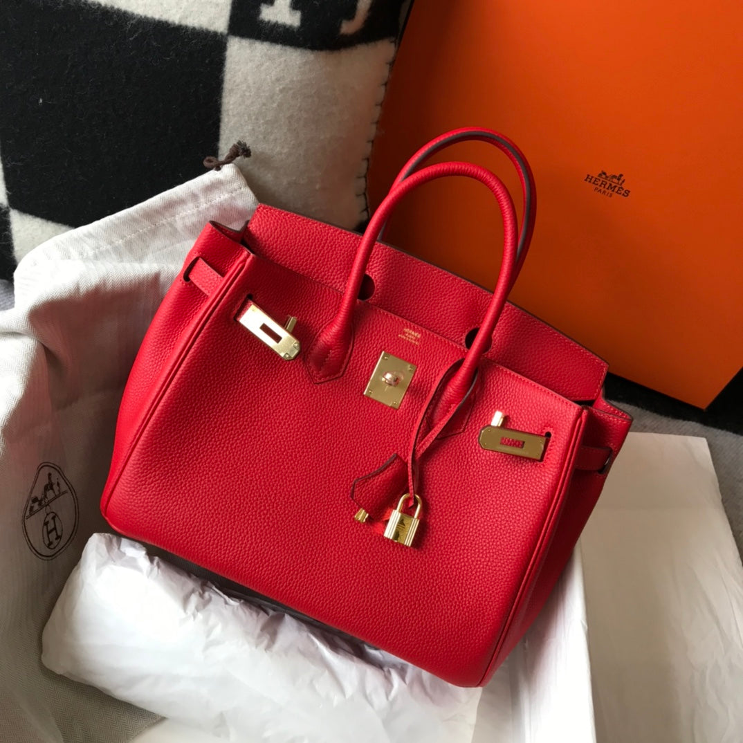 HM BIRKIN 35CM RED TOGO LEATHER GOLD HARDWARE