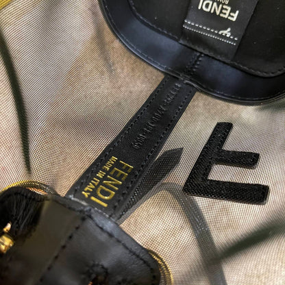 MON TRESOR 18 IN BLACK CALFSKIN AND MESH