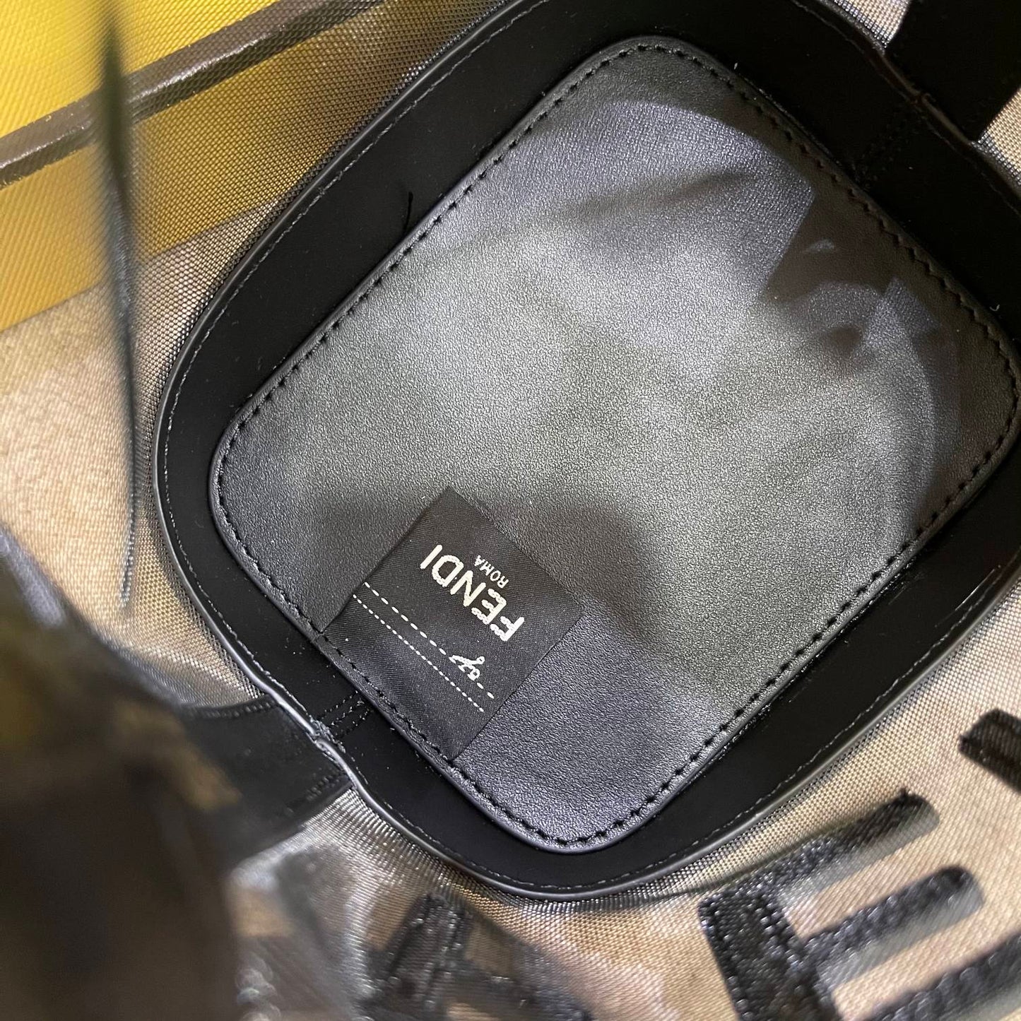 MON TRESOR 18 IN BLACK CALFSKIN AND MESH