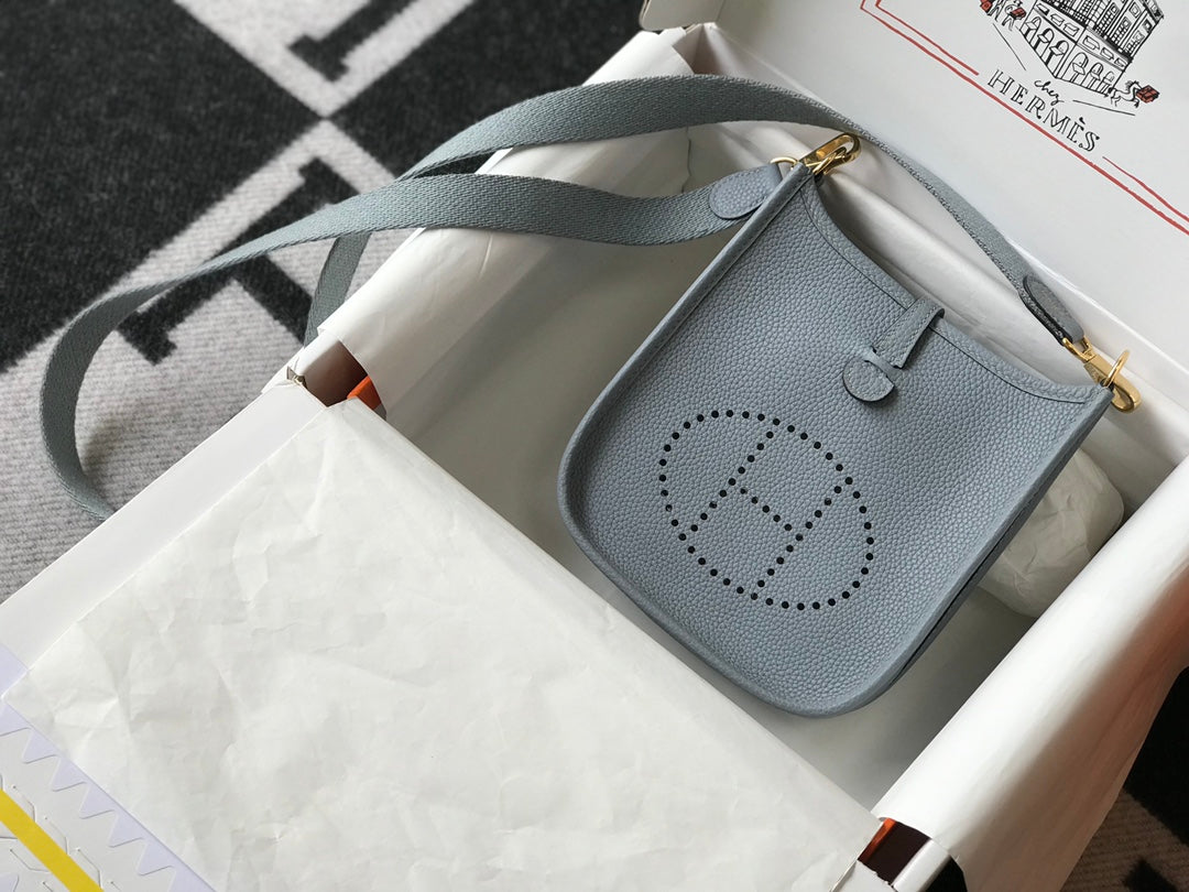 Mini Evelyne 18cm Grey Togo Ghw