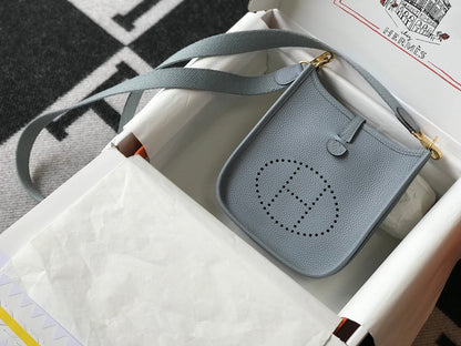 Mini Evelyne 18cm Grey Togo Ghw