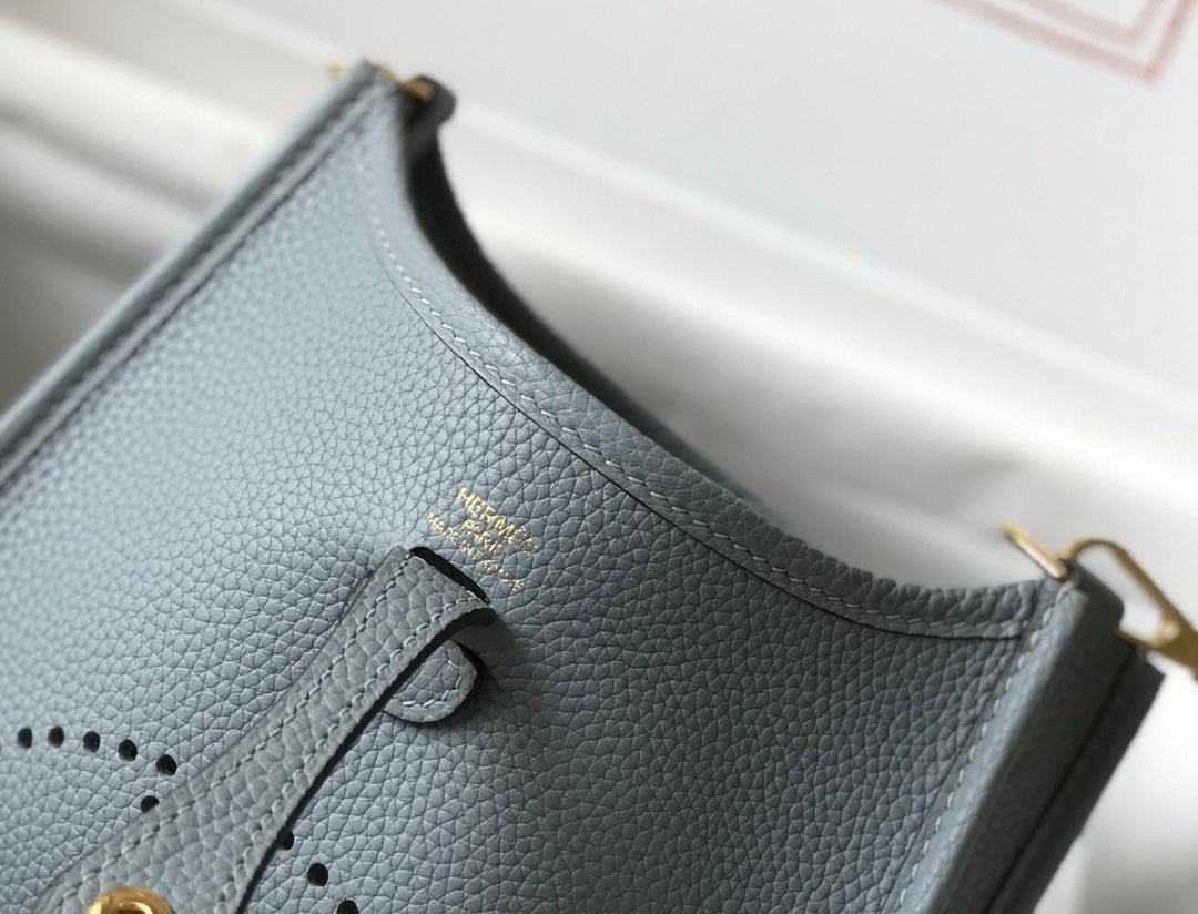 Mini Evelyne 18cm Grey Togo Ghw