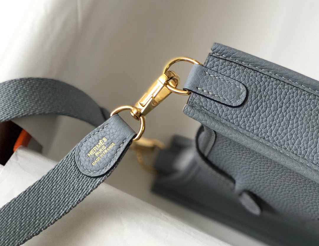 Mini Evelyne 18cm Grey Togo Ghw