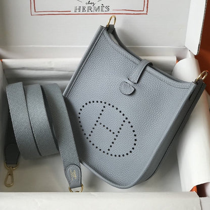 Mini Evelyne 18cm Grey Togo Ghw