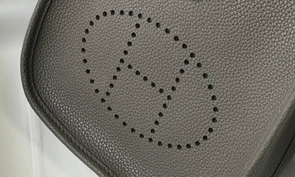 Mini Evelyne 18cm Dark Grey Togo Ghw