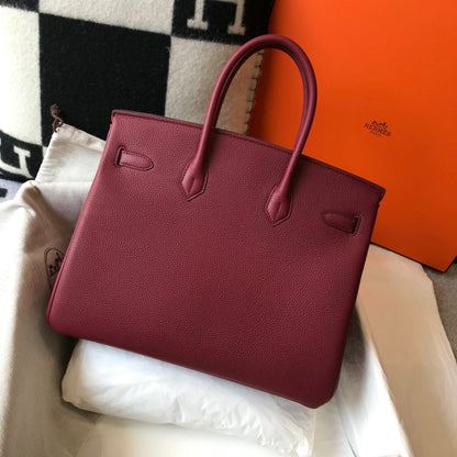 HM BIRKIN 35CM BURGUNDY TOGO LEATHER GOLD HARDWARE