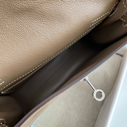 Kelly Danse II 22cm Dark Brown Evercolor Leather Shw