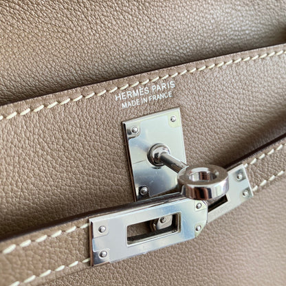 Kelly Danse II 22cm Dark Brown Evercolor Leather Shw