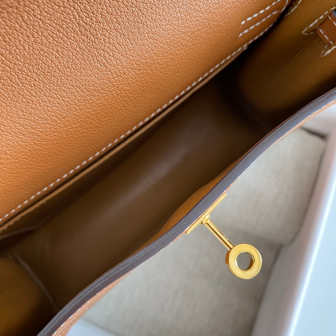 Kelly Danse II 22cm Tan Evercolor Leather Ghw