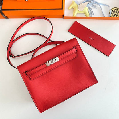 Kelly Danse II 22cm Red Evercolor Leather Shw