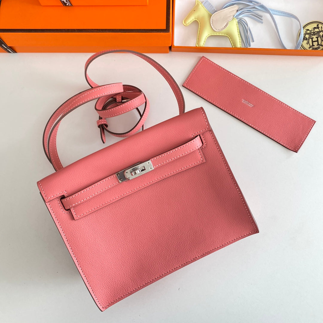 Kelly Danse II 22cm Pink Evercolor Leather Shw