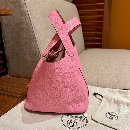 picotin lock 18 pink togo ghw