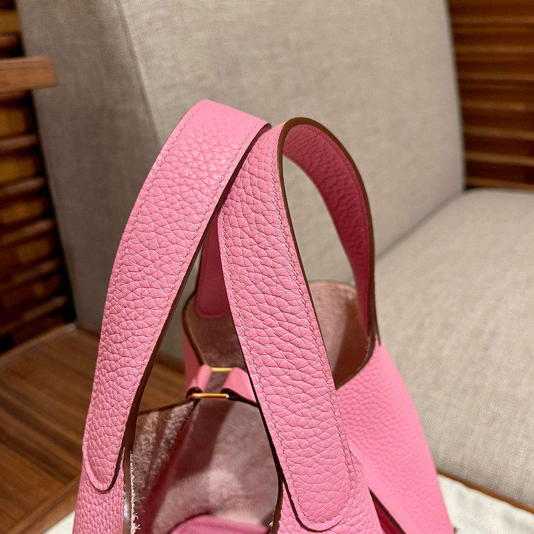 picotin lock 18 pink togo ghw