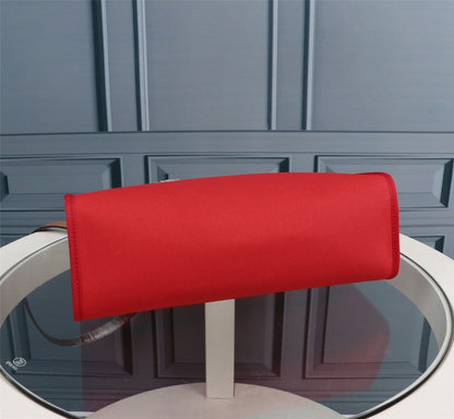 HM HERBAG ZIP 31 RED AND CIDER CANVAS