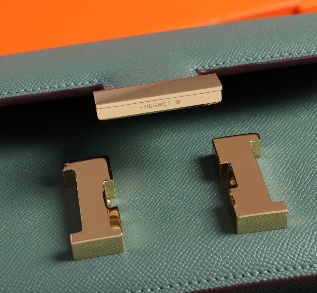 HM CONSTANCE BAGS 22 HUNTER GREEN EPSOM