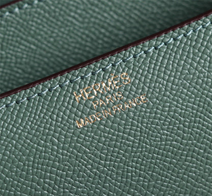 HM CONSTANCE BAGS 22 HUNTER GREEN EPSOM