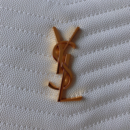 LOU MINI CAMERA BAG 19 IN WHITE CAVIAR PATTERN CALFSKIN GOLD HARDWARE