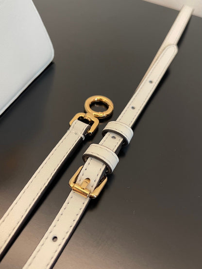 FENDI PEEKABOO ISEEU MICRO 12 BAG IN WHITE CALFSKIN WITH GOLD HARDWARE