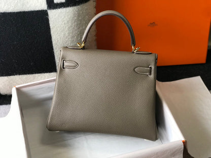 hm kelly 32cm taupe togo leather gold hardware