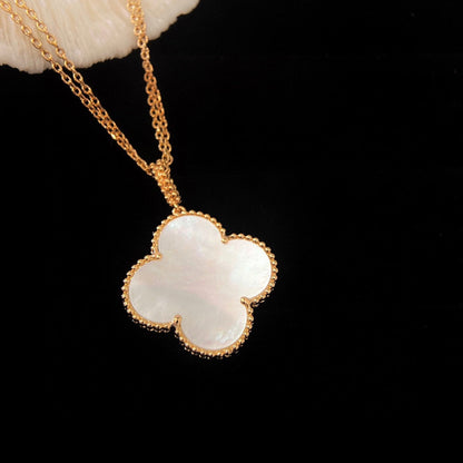 DIANA CLOVER 25MM MOP LARGE PENDANT NECKLACE