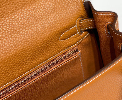 HM KELLY 28CM TAN TOGO GOLD HARDWARE