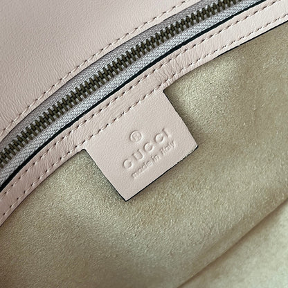 gg marmont 26cm nude mattelasse leather gold hardware