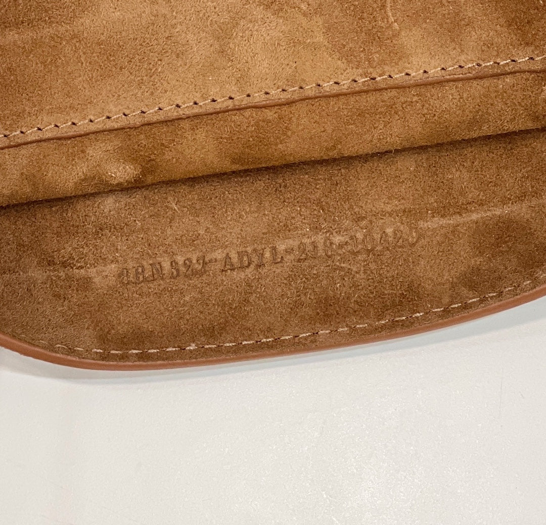 PEEKABOO ISEEU 33 IN SEPIA BROWN SUEDE SILVER HARDWARE