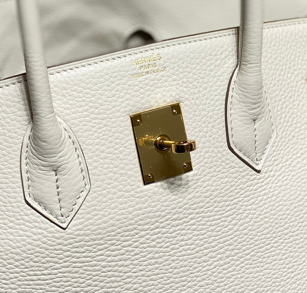 HM BIRKIN 35CM WHITE TOGO LEATHER GOLD HARDWARE