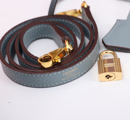 HM KELLY BAG 28 TEMPERED GRAY TOGO GOLD HARDWARE