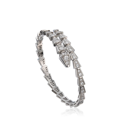 DIANA SERPENTI BRACELET 6MM SILVER DIAMOND