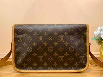 LV Gibeciere 28cm Brown Monogram Canvas 205872