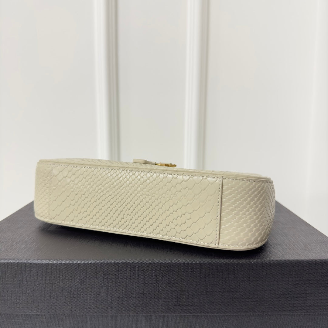 Le 5 a 7 24 Snake White Lambskin Ghw