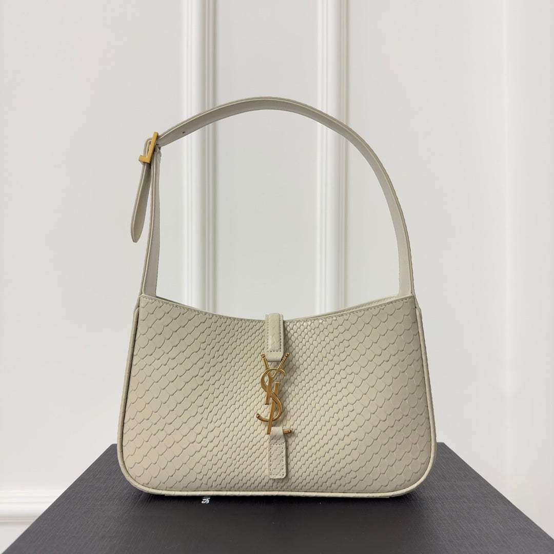 Le 5 a 7 24 Snake White Lambskin Ghw