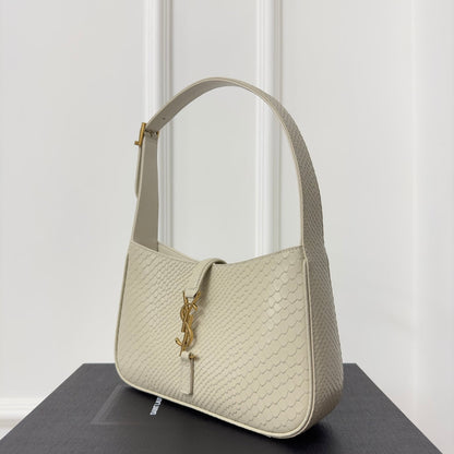 Le 5 a 7 24 Snake White Lambskin Ghw