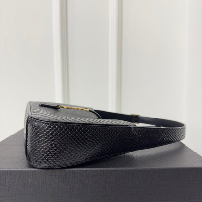 Le 5 a 7 24 Snake Black Lambskin Ghw