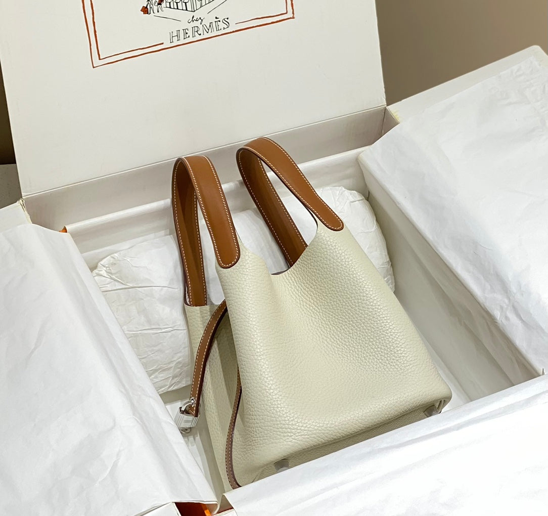 picotin lock 18 white gold togo shw