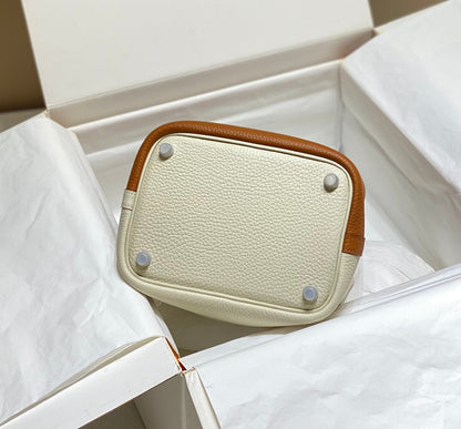 picotin lock 18 gold white togo shw