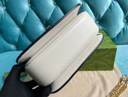 BLONDIE 23 TOP-HANDLE BAG WHITE CALFSKIN