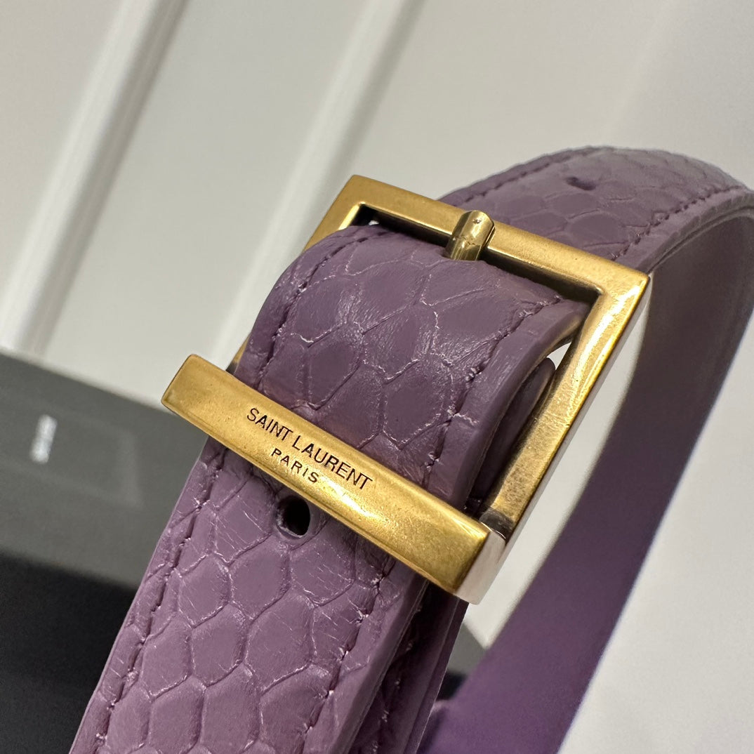 Le 5 a 7 24 Snake Purple Lambskin Ghw