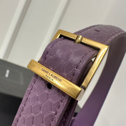 Le 5 a 7 24 Snake Purple Lambskin Ghw