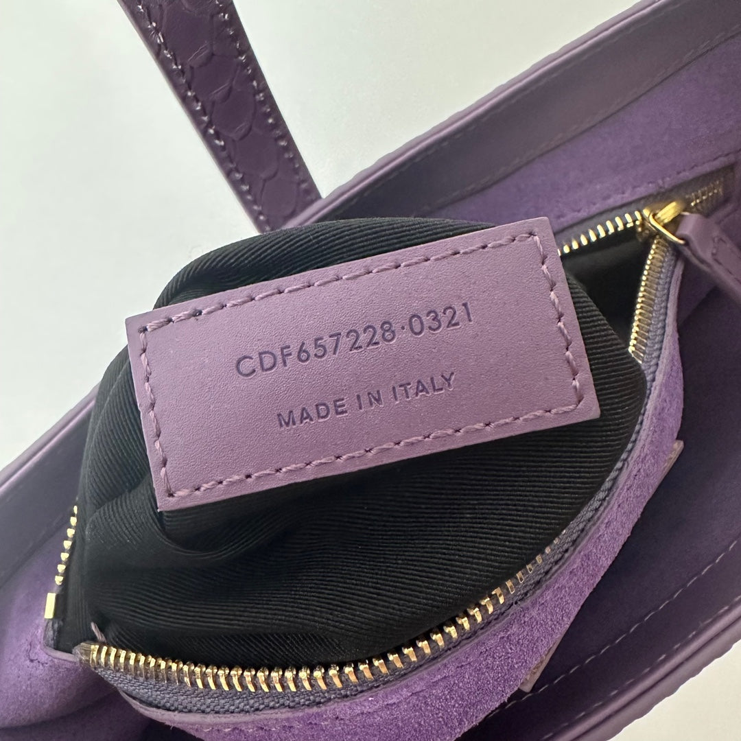 Le 5 a 7 24 Snake Purple Lambskin Ghw