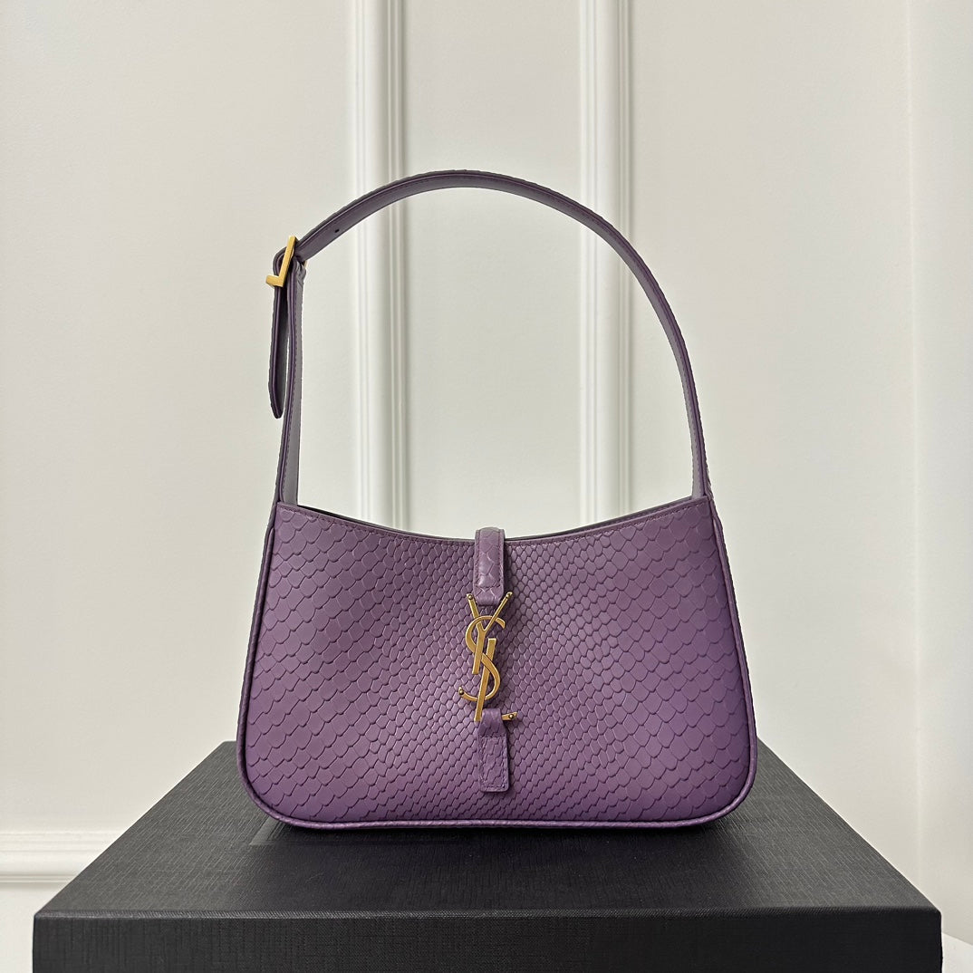 Le 5 a 7 24 Snake Purple Lambskin Ghw