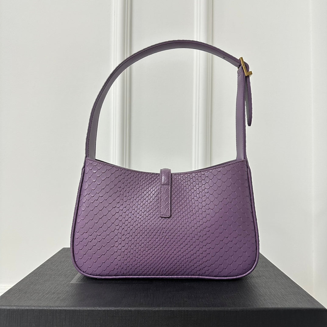 Le 5 a 7 24 Snake Purple Lambskin Ghw