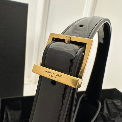 Le 5 a 7 24 Black Shiny Lambskin Ghw