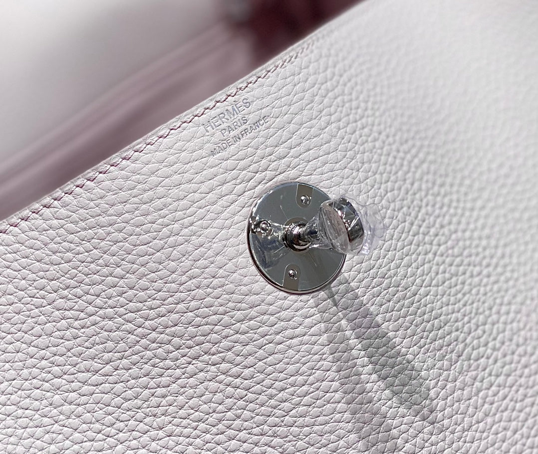 HM LINDY 26 BAG SOFT PINK TAURILLON CLEMENCE LEATHER