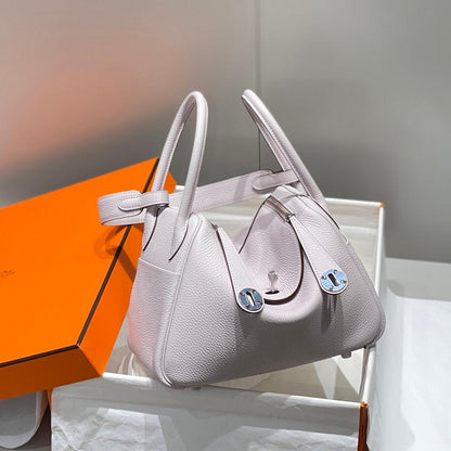 HM LINDY 26 BAG SOFT PINK TAURILLON CLEMENCE LEATHER