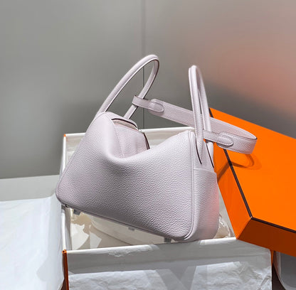 HM LINDY 30 BAG SOFT PINK TAURILLON CLEMENCE LEATHER