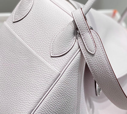 HM LINDY 30 BAG SOFT PINK TAURILLON CLEMENCE LEATHER