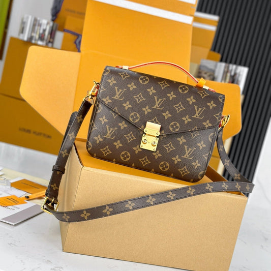 LV Pochette Metis Brown Monogram Reverse Canvas 204263