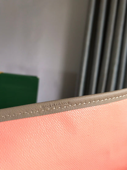 SAINT LOUIS PM 40 IN GREY MIX PINK GOYARDINE CANVAS AND CALFSKIN